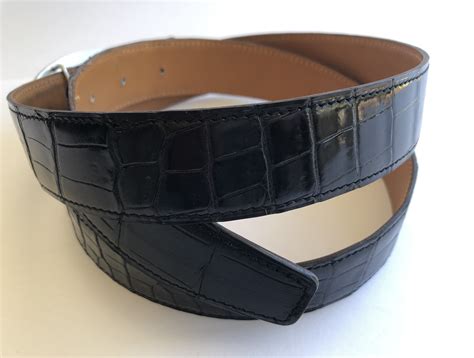 hermes crocodile leather belt